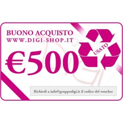 Bono regalo de 500 euros (por la compra de bienes usados)