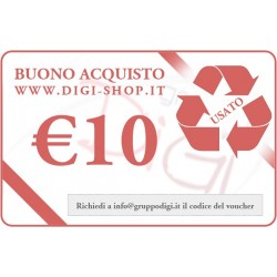 De bono de regalo de 10 euros (para la compra de bienes usados)