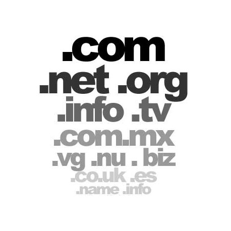 It domain, eu, com, net, org, info, biz, name, mobi