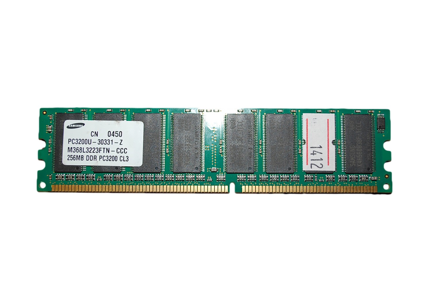 Barrette Mémoire 256Mo RAM DDR Vdata MDGVD4E4G31 DIMM PC-2700U