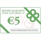 Certificado de presente de 5 euros