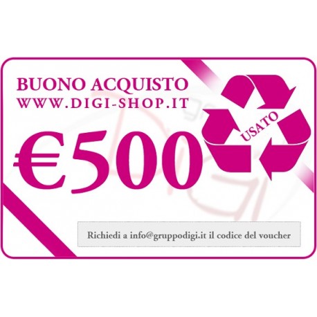 Voucher cadou de 500 de euro (pentru achiziţionarea de bunuri utilizate)