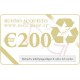 De bono de regalo de 200 euros (para la compra de bienes usados)