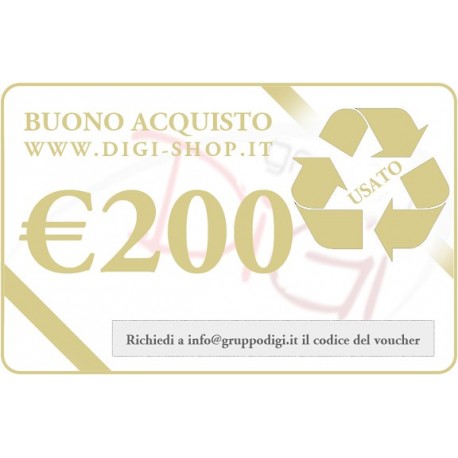 Buono Regalo da 200 Euro (per acquisto di merce usata)