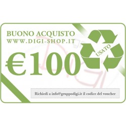 De voucher de oferta de € 100 (para a compra de bens usados)