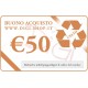 De bono de regalo de 50 euros (para la compra de bienes usados)