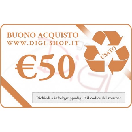 De voucher de oferta de 50 euros (para a compra de bens usados)