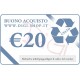 De bono de regalo de 20 euros (para la compra de bienes usados)