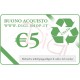 Certificado de regalo de 5 euros (para la compra de bienes usados)