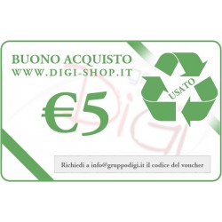 Certificat de cadou de 5 Euro (pentru achiziţionarea de bunuri utilizate)