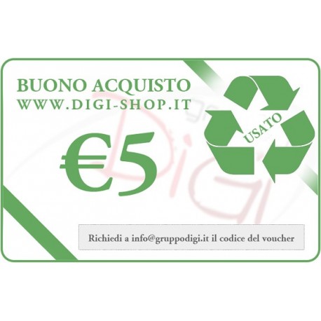 Certificat-cadeau de 5 euros (pour l'achat des produits d'occasion)