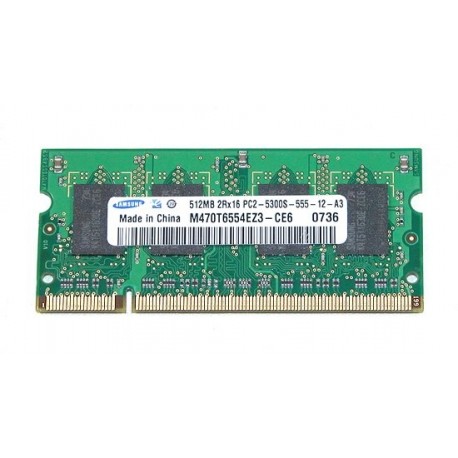 2R16 de 512 MB PC2-5300 M470T6554EZ3-Ec6