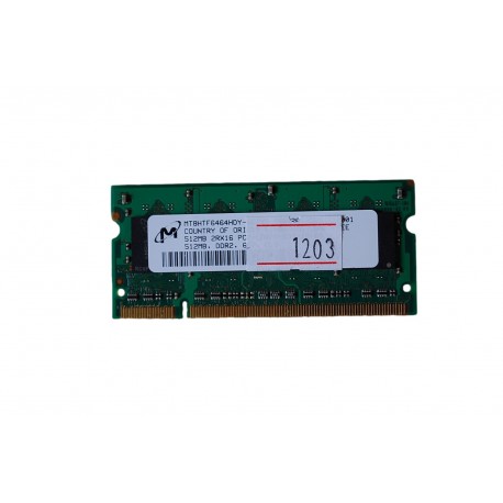 2Rx16 512 MB PC2-5300-555-12-A0 DDR2