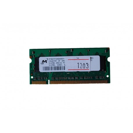 512 MB 2Rx16 DDR2 PC2-5300-555-12-A0